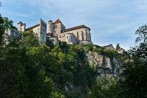 maisons et église de Saint-Cirq-Lapopie