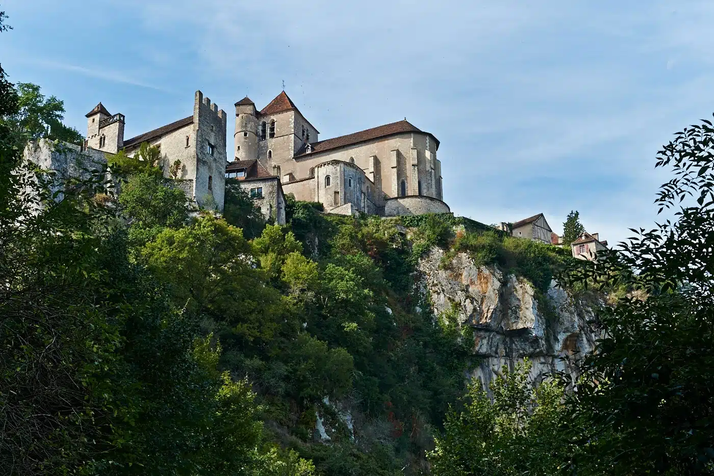 maisons et église de Saint-Cirq-Lapopie